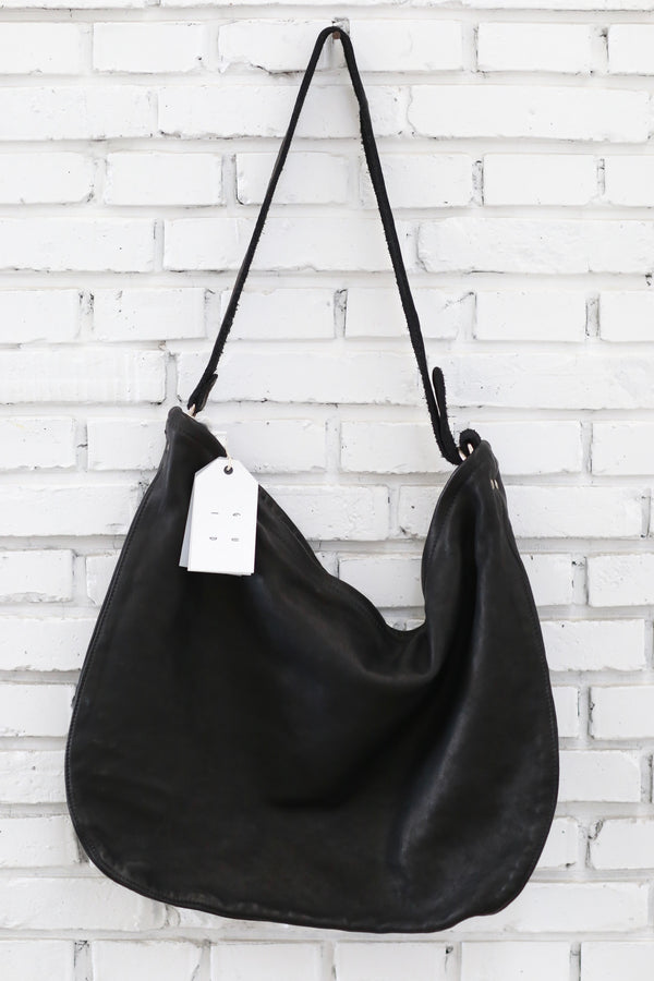Guidi Full Grain Soft Horse Leather Crossbody Bag Q20 Italy Artisan GD-Q20-BLKT